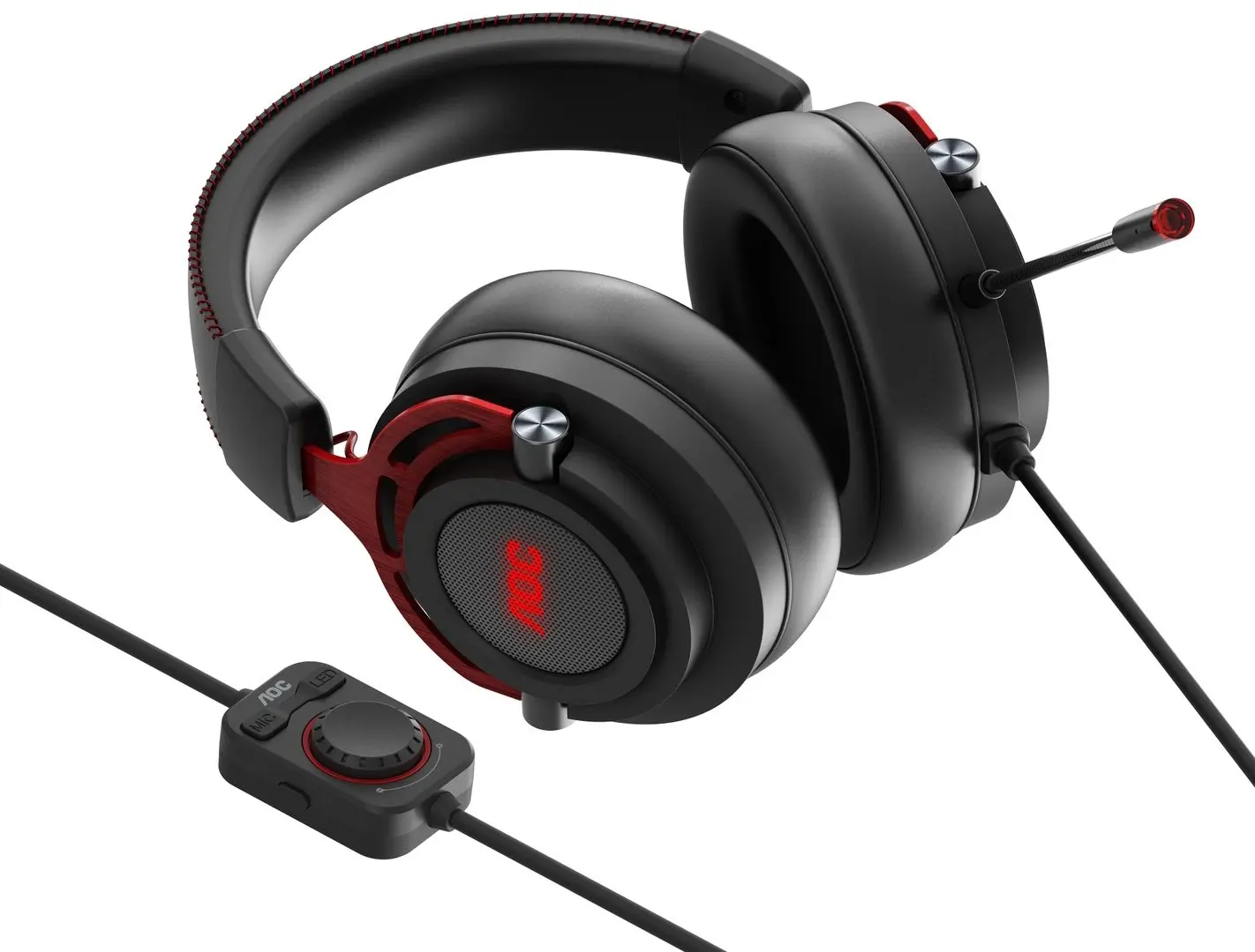 Casti Aoc GH300 (Black/Red)