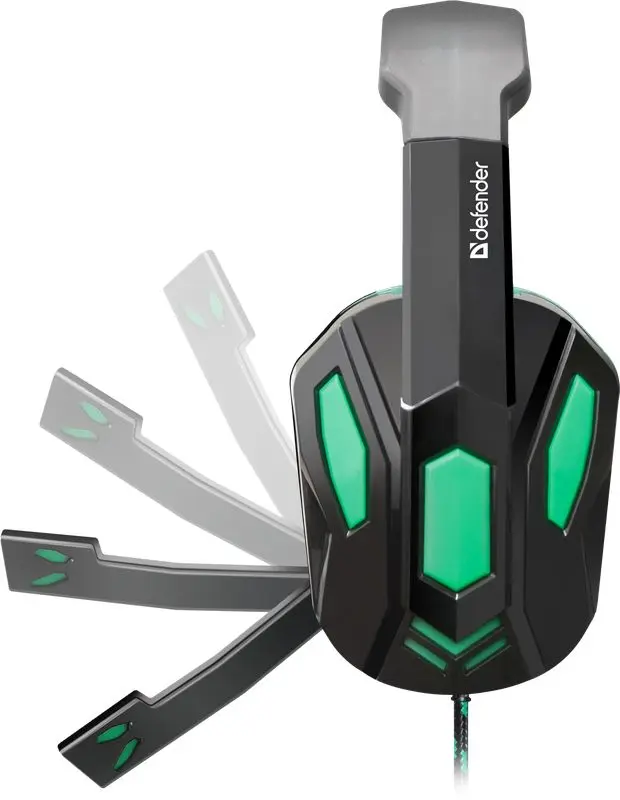 Casti Defender Warhead G-275 (Black/Green)