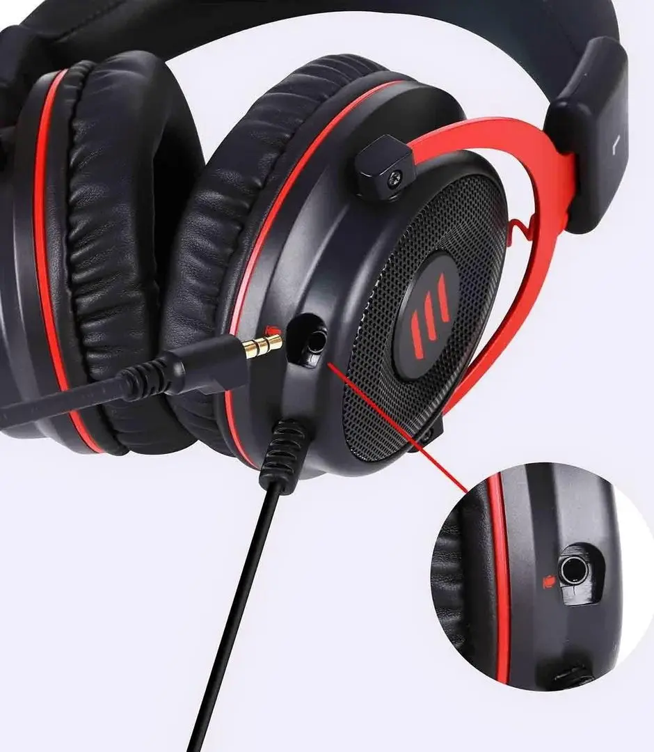 Casti Eksa E900 (Black/Red)