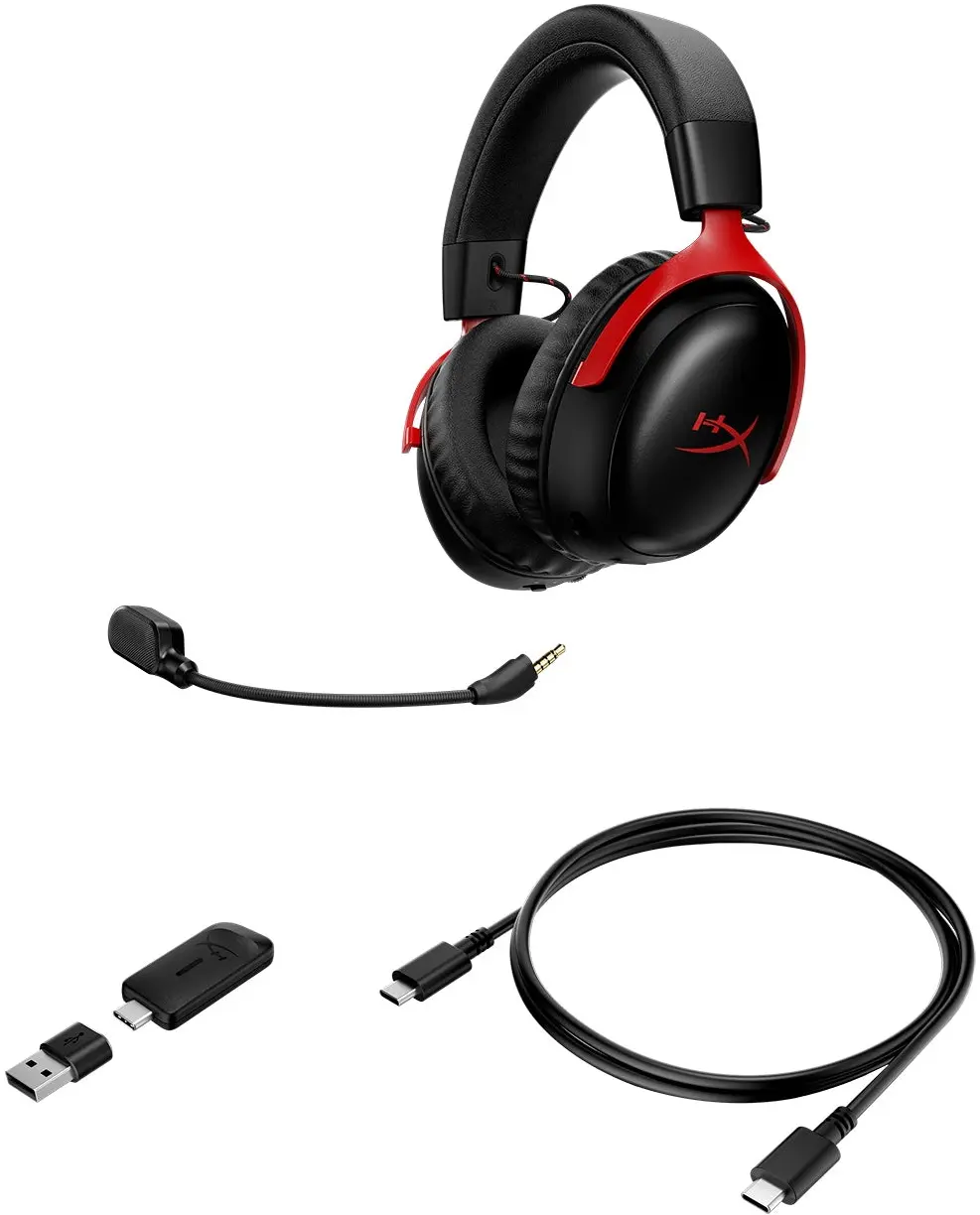 Беспроводные наушники HyperX Cloud III S (Black/Red)