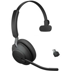 Casti fara fir + statie de incarcare Jabra Evolve2 65 UC Set (Black) Thumb