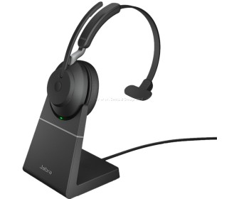 Casti fara fir + statie de incarcare Jabra Evolve2 65 UC Set (Black)