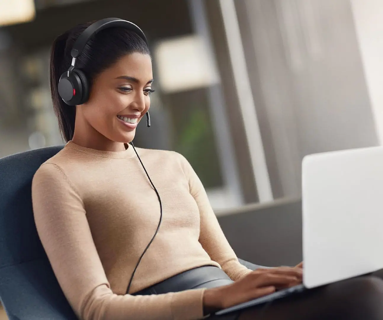 Моногарнитура Jabra Evolve2 40 SE USB-A MS Mono (Black)