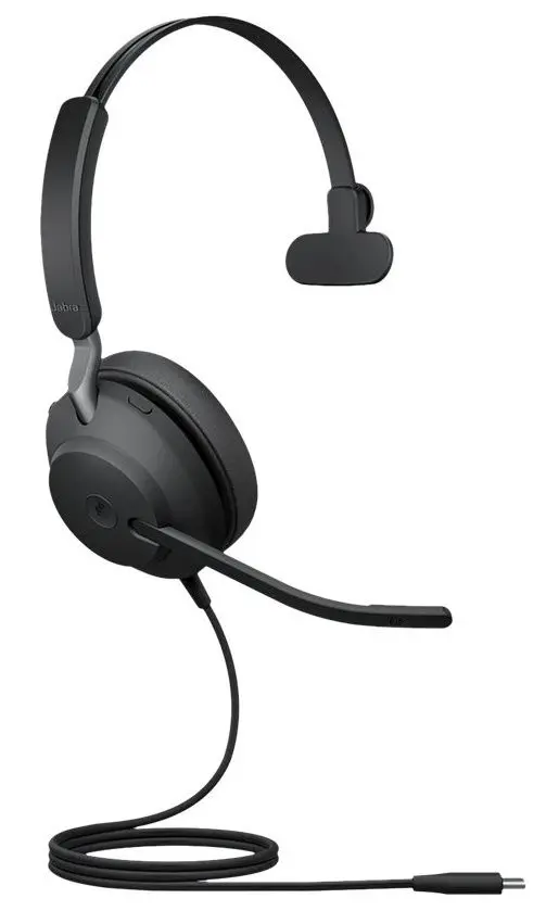Моногарнитура Jabra Evolve2 40 SE USB-C MS Mono (Black)