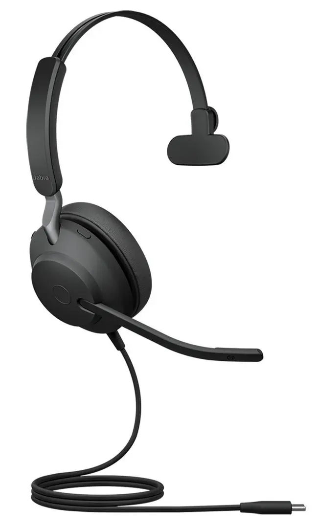 Casca mono Jabra Evolve2 40 SE USB-C UC Mono (Black)