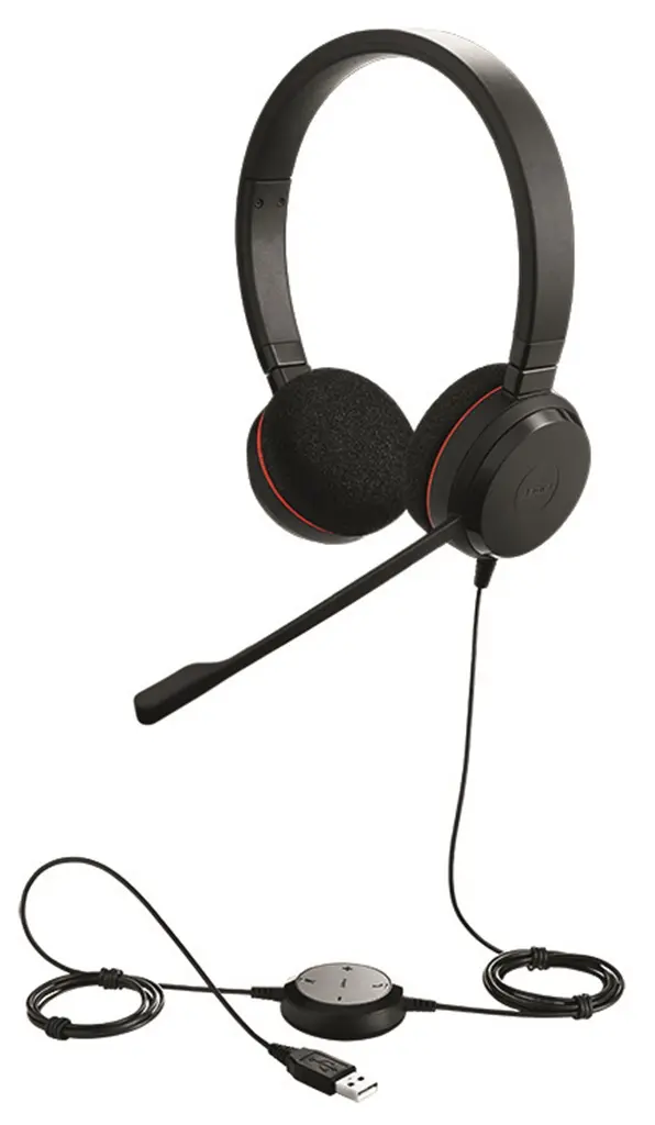 Casti Jabra Evolve 20 UC Stereo USB-A (Black)