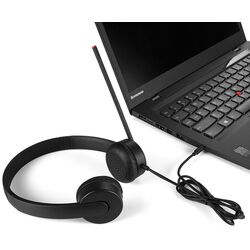 Casti Lenovo Essential Stereo Analog Headset (Black) Thumb