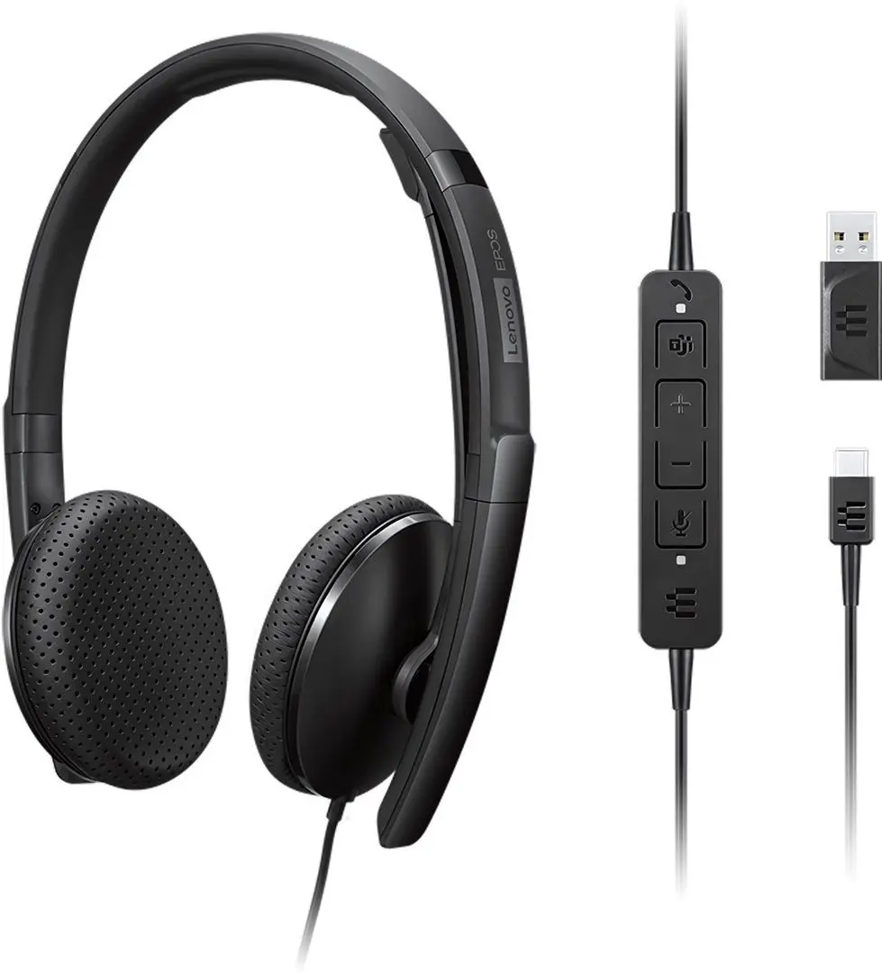 Наушники Lenovo VoIP 4XD1M45626 (Black)