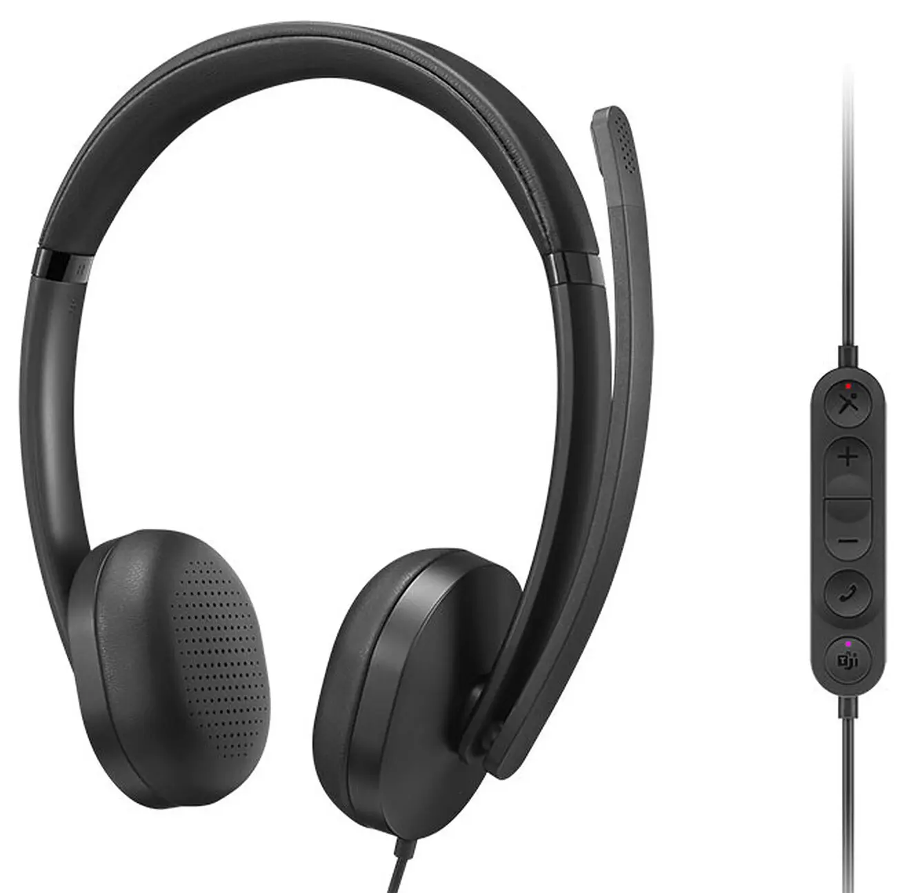 Casti Lenovo Wired VoIP Headset 5000 (Black) - 5