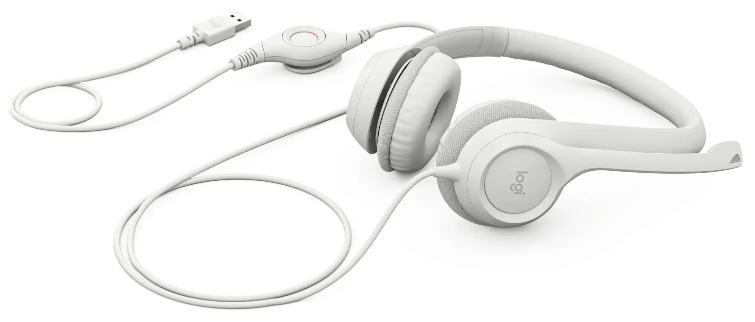Casti Logitech H390 (Off-White) - 2