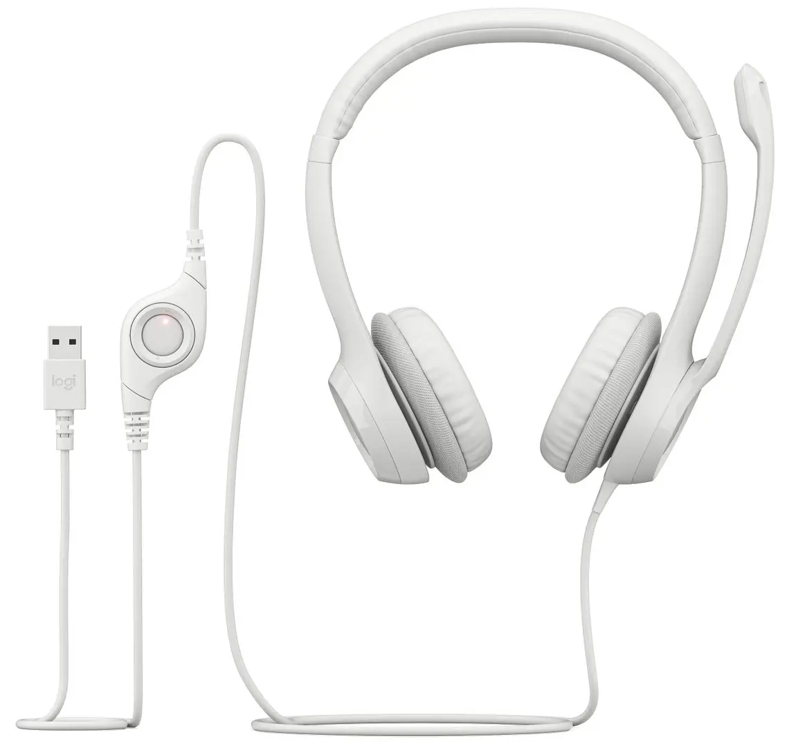Casti Logitech H390 (Off-White) - 5
