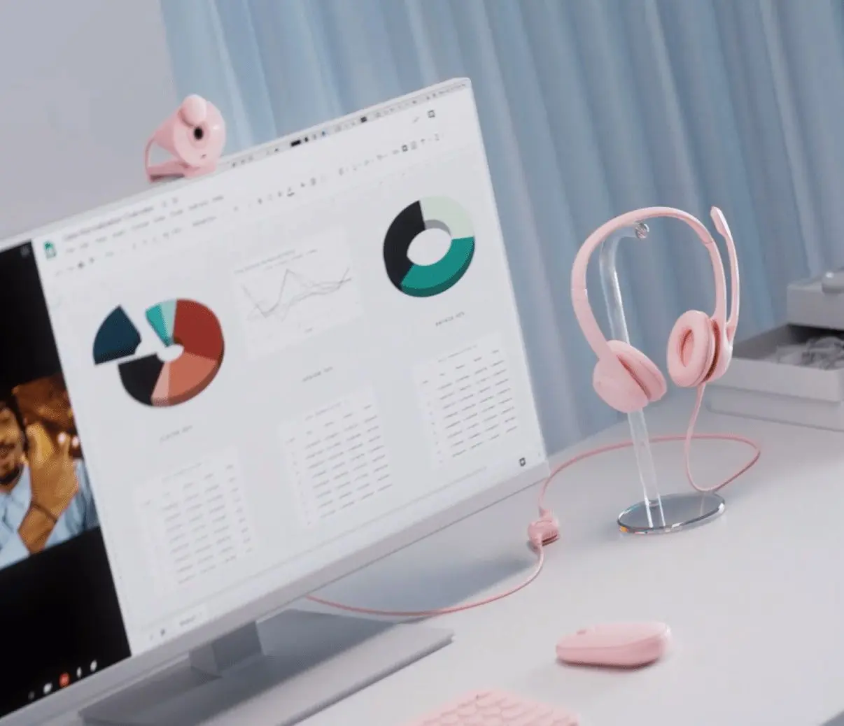 Casti Logitech H390 (Rose) - 7