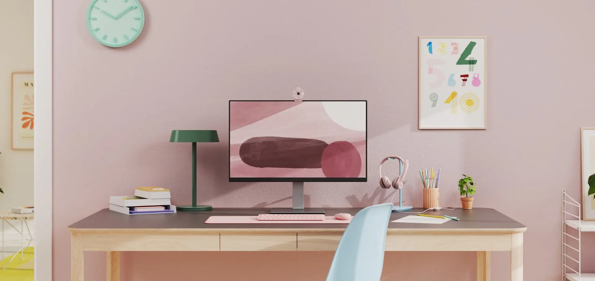 Casti Logitech H390 (Rose) - 8