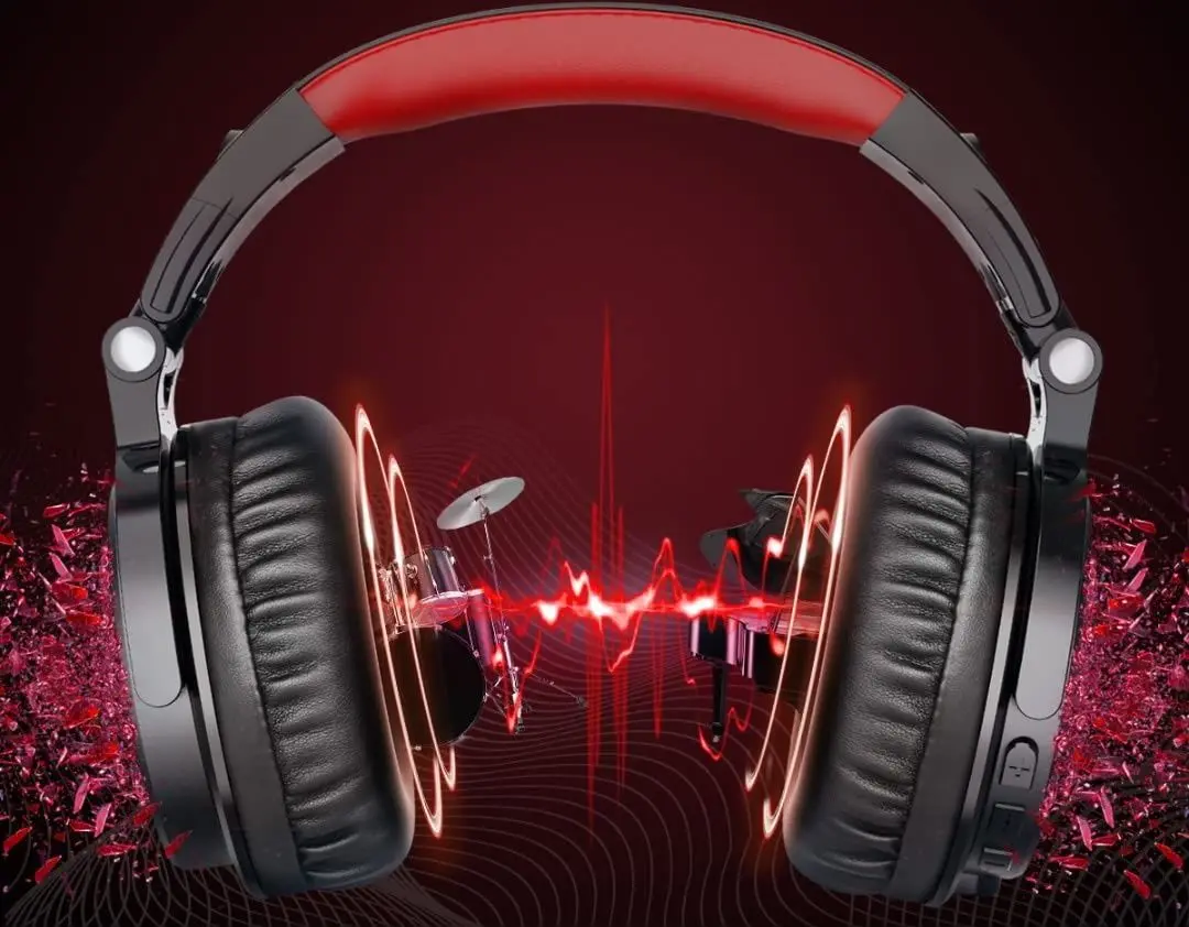 Casti fara fir OneOdio Studio Pro M (Black/Red)