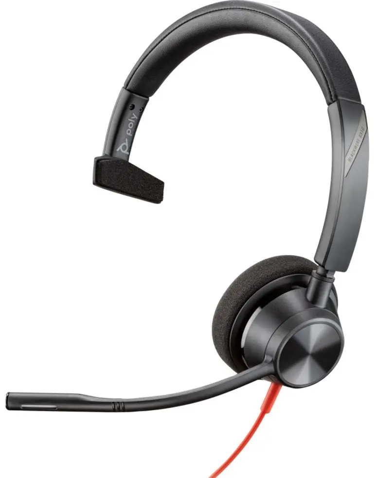Casca mono Plantronics Poly Blackwire 3310 (Black)