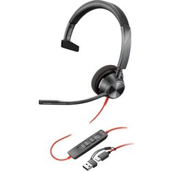 Casca mono Plantronics Poly Blackwire 3310 (Black)