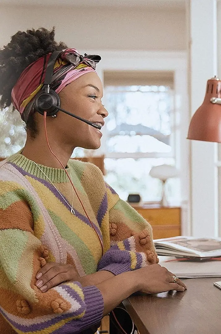 Casti Plantronics Poly Blackwire 3325 (Black/Red)