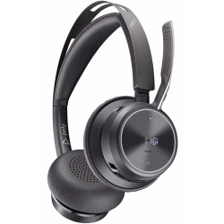 Беспроводные наушники + зарядная станция Poly Voyager Focus 2 MS 9T9J6AA (Black) Thumb