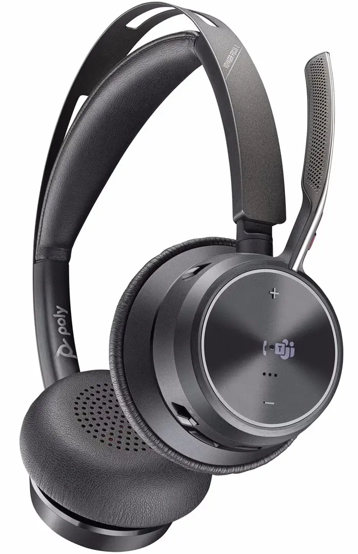 Беспроводные наушники + зарядная станция Poly Voyager Focus 2 MS 9T9J6AA (Black) - 3