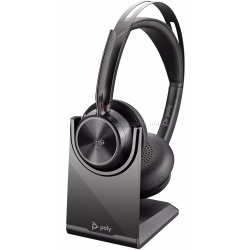 Беспроводные наушники + зарядная станция Poly Voyager Focus 2 MS 9T9J6AA (Black)