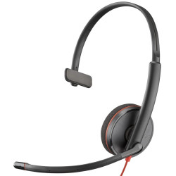 Моногарнитура Poly Blackwire 3210 Monaural 8X214AA (Black) Thumb