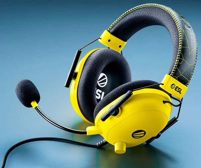 Casti Razer BlackShark V2 ESL Edition (Yellow/Black)