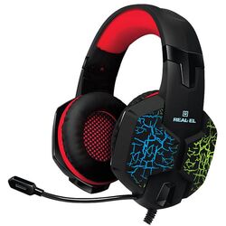 Casti Real-El GDX-7750 (Black/Red)