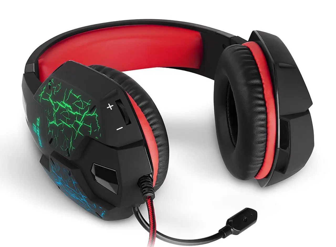 Casti Real-El GDX-7750 (Black/Red)