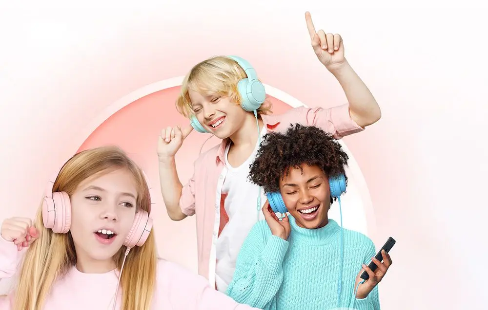 Casti Tribit Starlet01 Kids Wired KH01 (Pink)