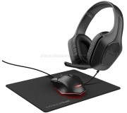 Set casti + mouse + covoras Trust Tridox Gaming Bundle GXT 790 (Black)