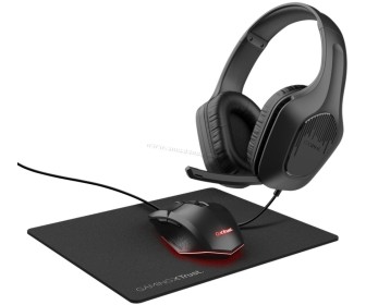 Set casti + mouse + covoras Trust Tridox Gaming Bundle GXT 790 (Black)