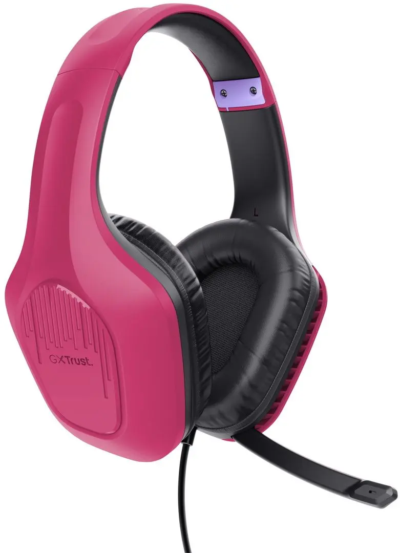 Set casti + mouse + covoras Trust Tridox GXT 790 (Pink/Black)