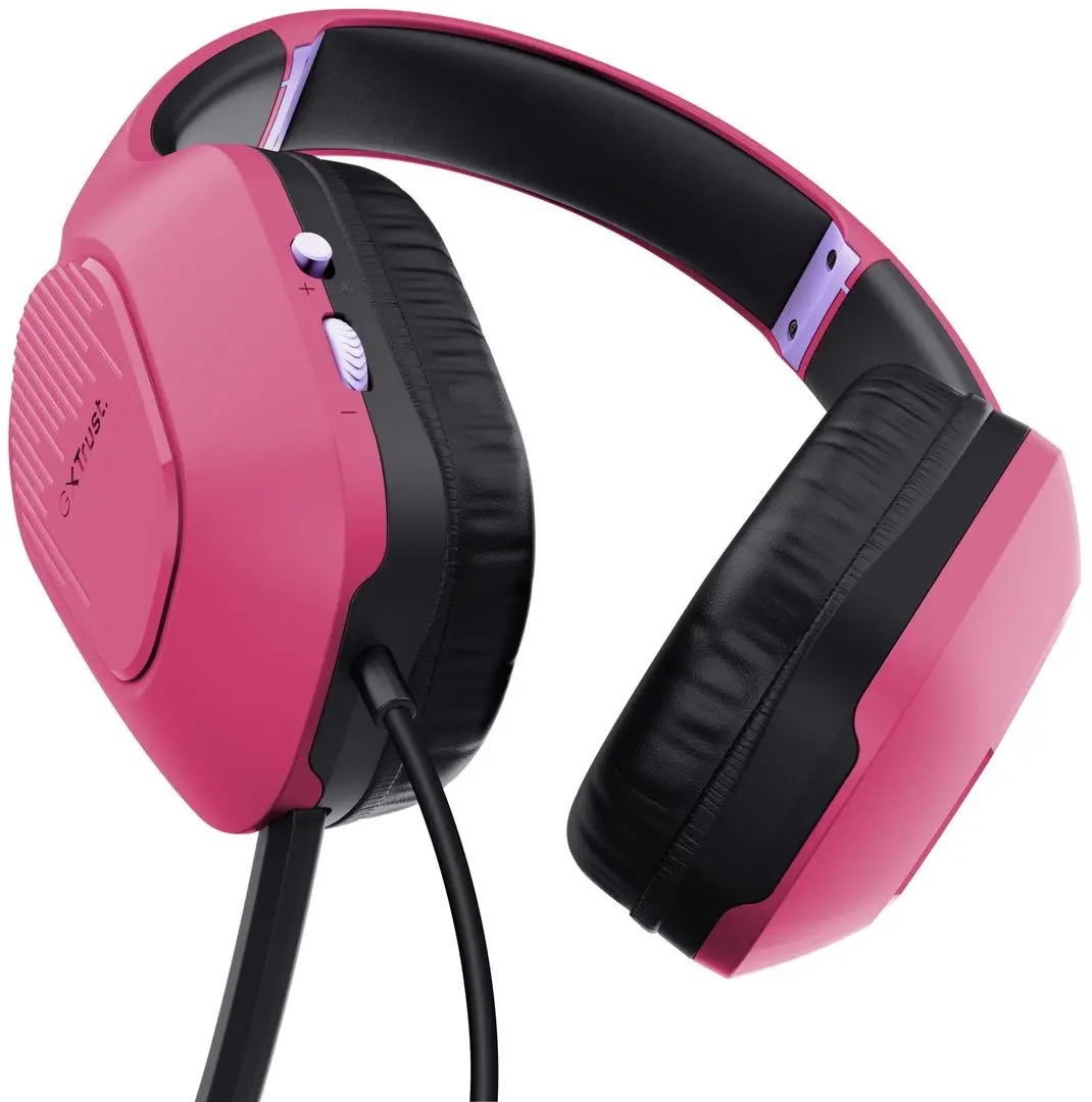 Set casti + mouse + covoras Trust Tridox GXT 790 (Pink/Black)
