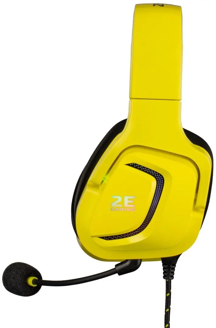 Casti 2E HG340 RGB USB 7.1 (Yellow)