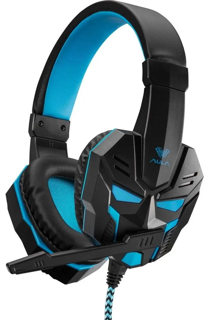 Casti Aula Prime Basic Gaming (Black/Blue)