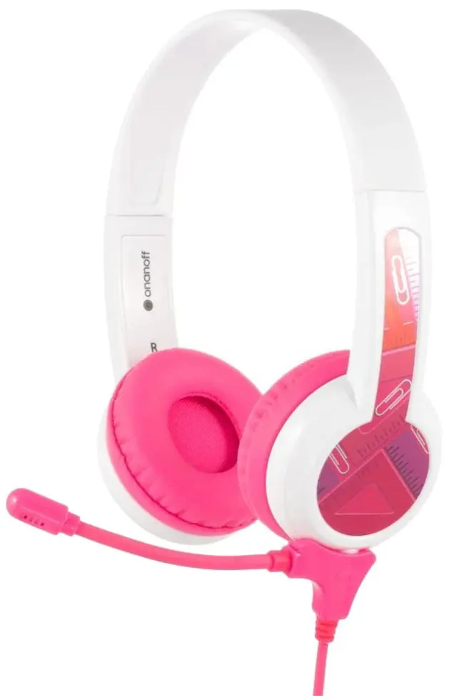 Casti pentru copii BuddyPhones Studybuddy (Pink)