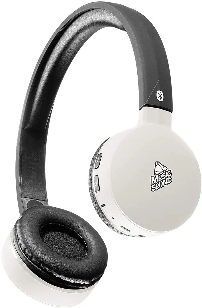 Casti fara fir CellularLine Musicsound Bluetooth (White/Black)