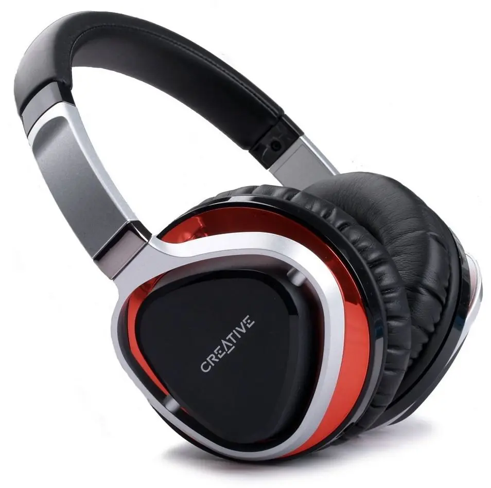 Casti Creative Aurvana Live!2 (Black/Red/Chrome)