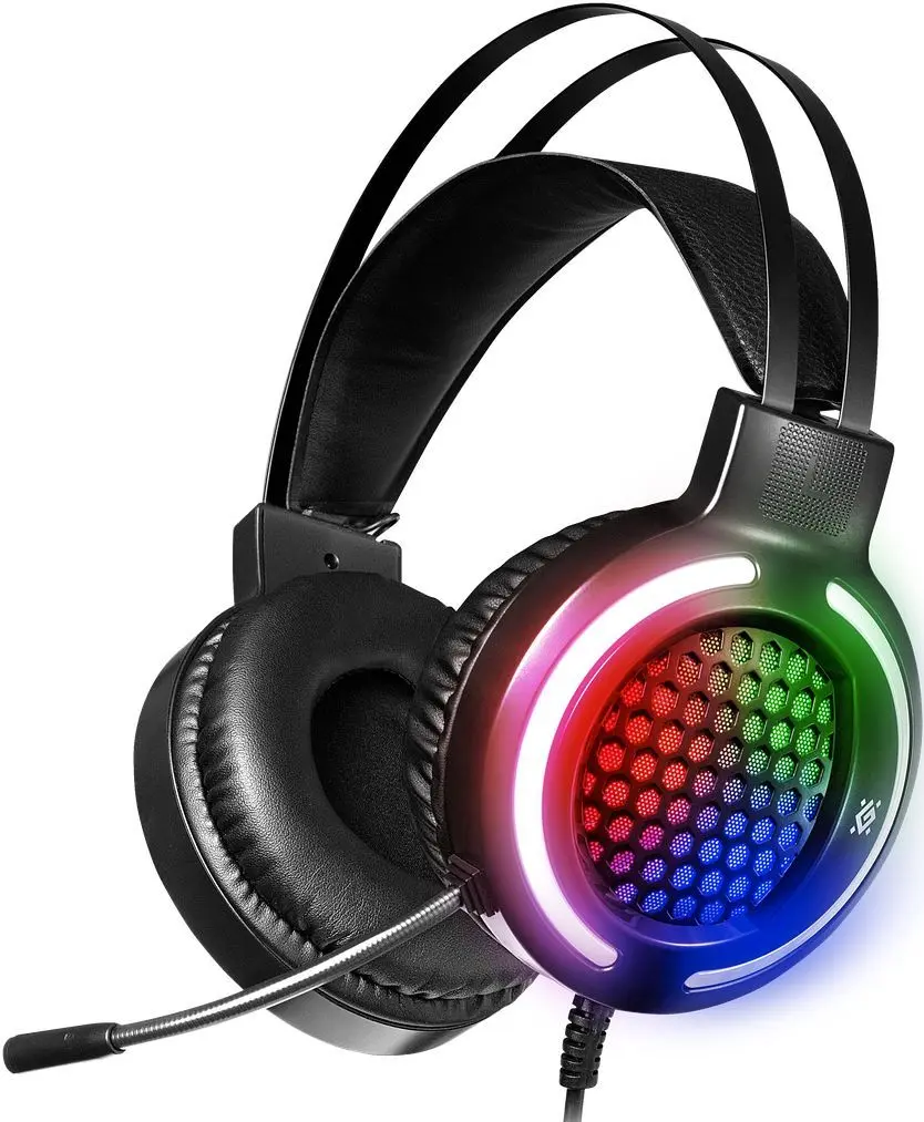 Casti Defender Pyro RGB (Black)