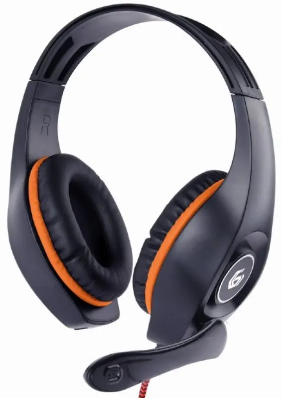 Casti Gembird GHS-05-O (Black/Orange)