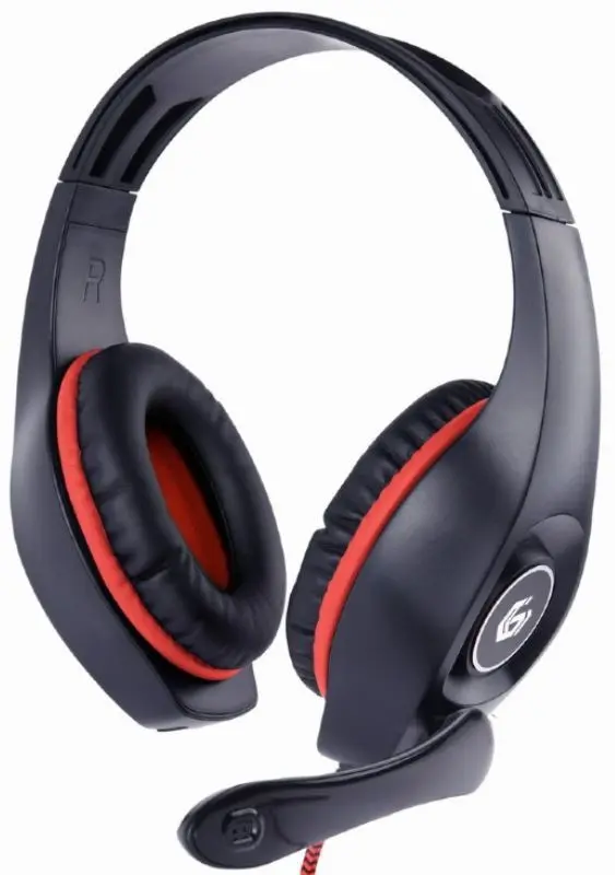 Casti Gembird GHS-05-R (Black/Red)