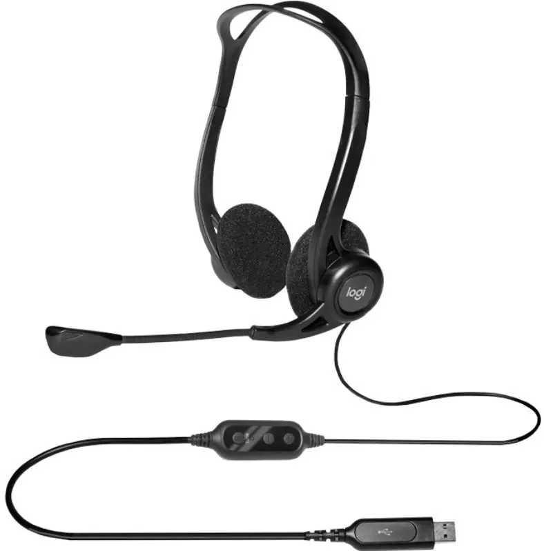 Casti Logitech 960 USB (Black) - 4
