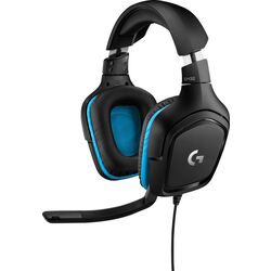 Наушники Logitech G432 (Black/Blue) Thumb