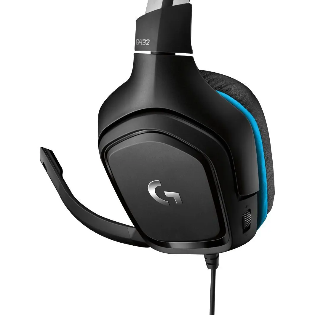 Наушники Logitech G432 (Black/Blue)