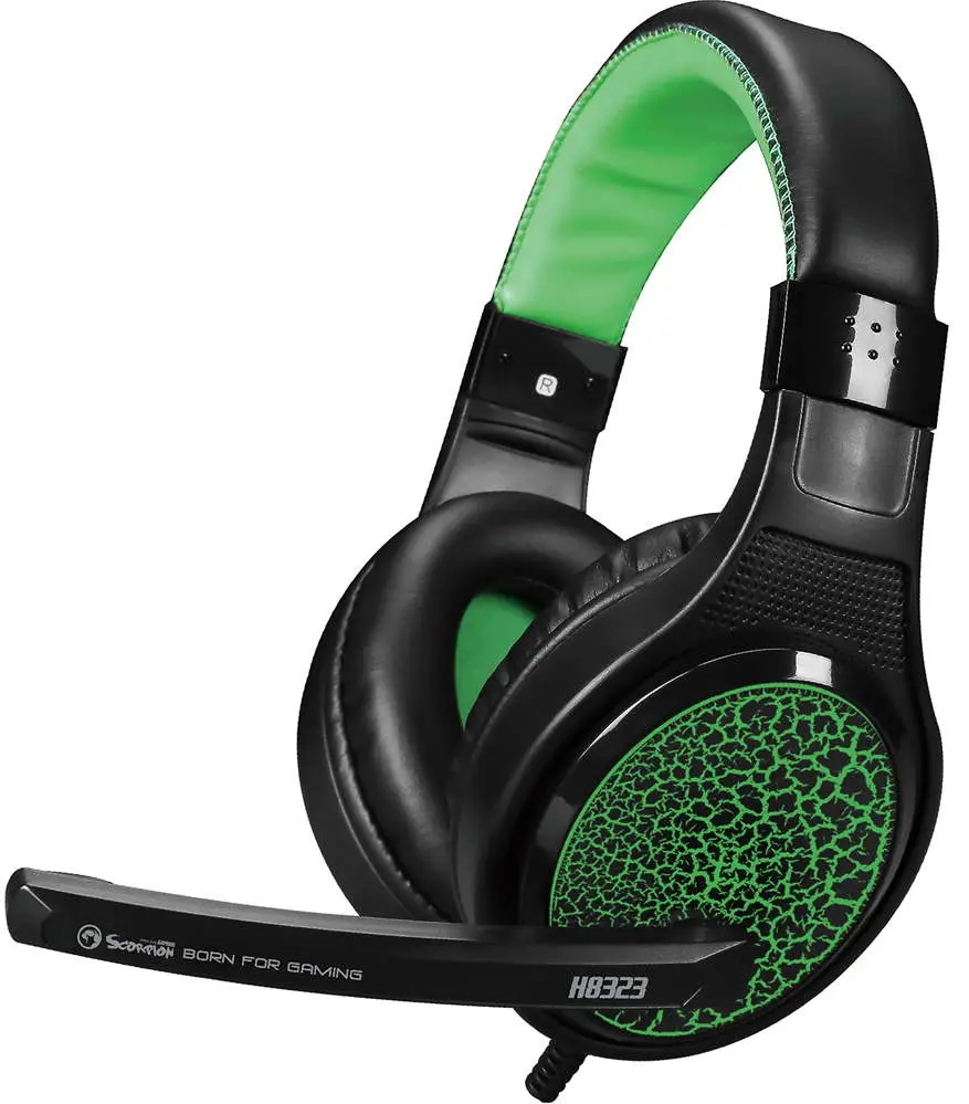 Наушники MARVO H8323 (Black/Green) - 3
