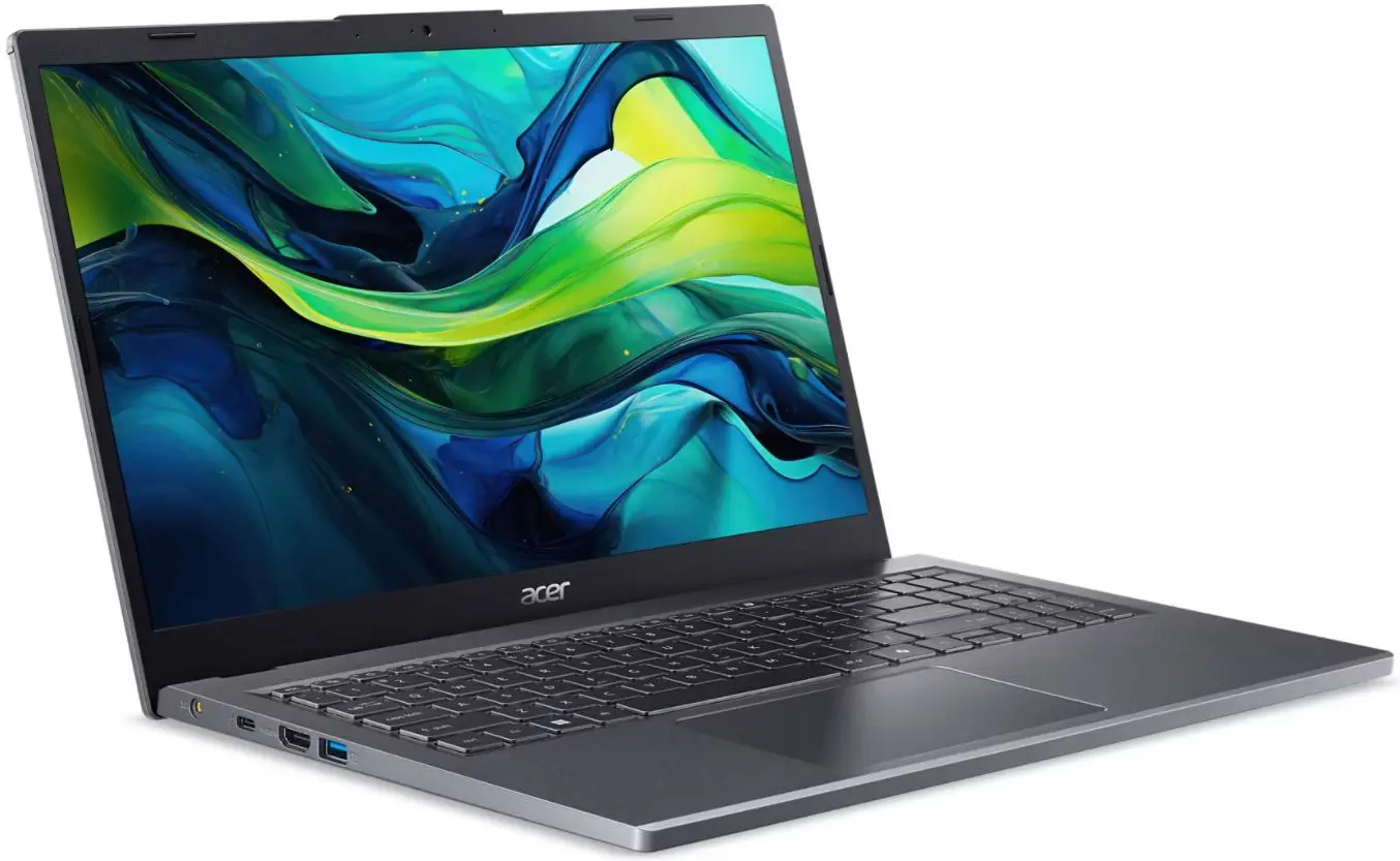 Ноутбук Acer Aspire 15 A15-51M-30YX Intel Core 3 100U 1x16GB DDR5/512GB SSD (Steel Gray)