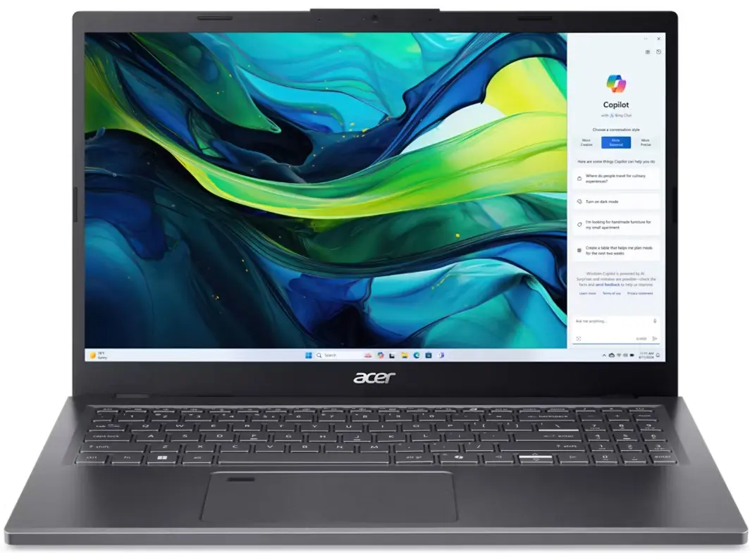 Ноутбук Acer Aspire 15 A15-61M-R088 Ryzen 7 8840HS 16GB/512GB NoOS (Steel Gray)