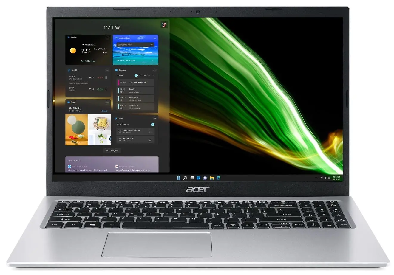 Laptop Acer Aspire 3 A315-58-72CV Intel Core i7-1165G7 16GB DDR4/512GB SSD (Silver)