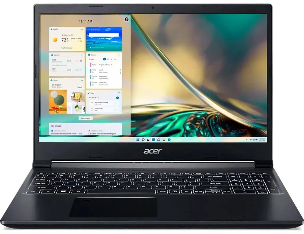 Ноутбук Acer Aspire 7 A715-43G-R9R0 AMD Ryzen 7 5825U 8GB DDR4/512GB SSD (Black) - 5