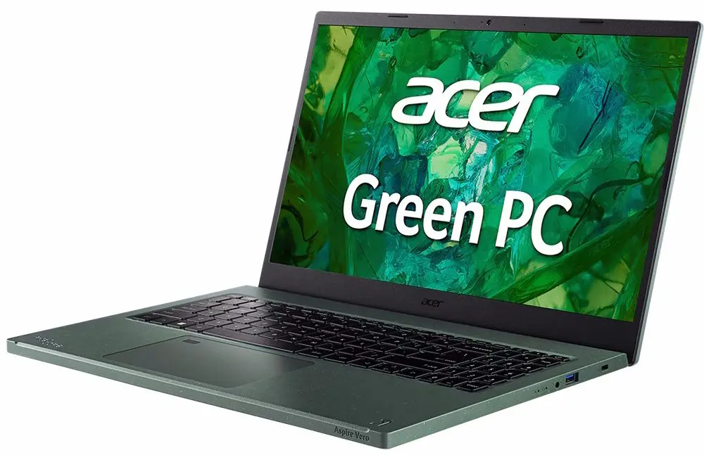 Laptop Acer Aspire Vero AV15-53P-39XW Intel Core i3-1315U 8GB LPDDR5/512GB SSD (Green)